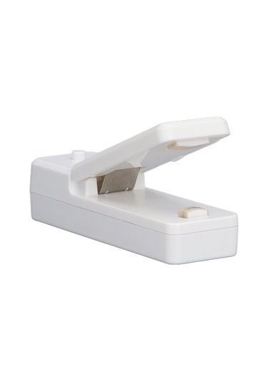 Tenfowee Ev Ve Seyahat İçin Usb Şarjlı Manyetik Mini Poşet Kapama Makinesi - Yemekleri Taze Tutan Kesici Ve Kapatici, Beyaz Beyaz