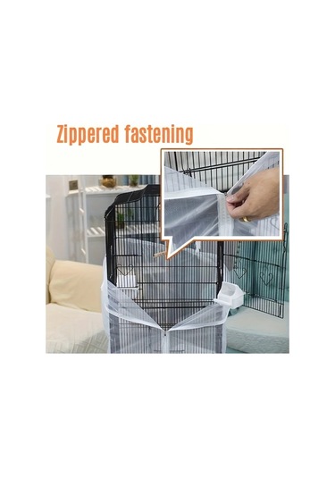 Willowhaven 2 Paket Siyah Beyaz Kafes Filesi - Tüy Geçirmez Toz Önleyici Kuş Ekipmanları