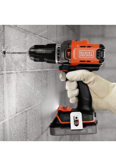 Black&Decker Powerconnect BCD383D2XK-QW 2x2 AH Çift Akülü Darbeli Matkap Set