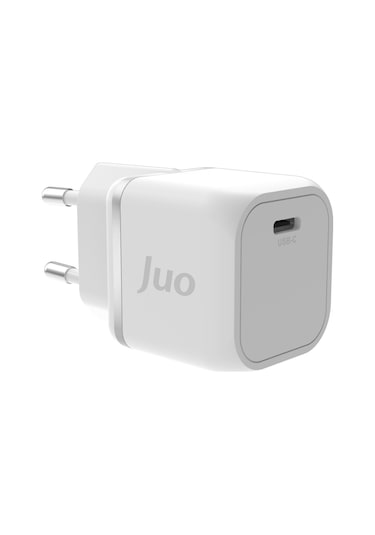 Juo 20W GaN USB-C iPhone & iPad & Android Uyumlu PD QC4.0 Type-C Hızlı Şarj Cihazı Beyaz