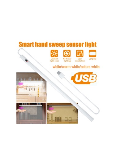 Homyl Kabin Altı Aydınlatma El Dalgası Aktif - Fotoselli 30cm Beyaz