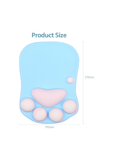 Ruicoo Sevimli Kedi Patili Silikon Bileklikli Mouse Pad - Kaymaz Tabanlı Oyun Ve Ofis Kullanımı