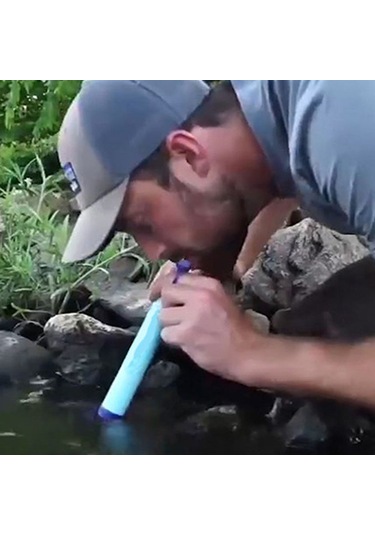 Mufunye Mavi Taşra Su Filtresi Seti - 0.1 Mikron Çift Filtre, 1500l Kapasite, Taşınabilir Kamp Su Arıtıcı