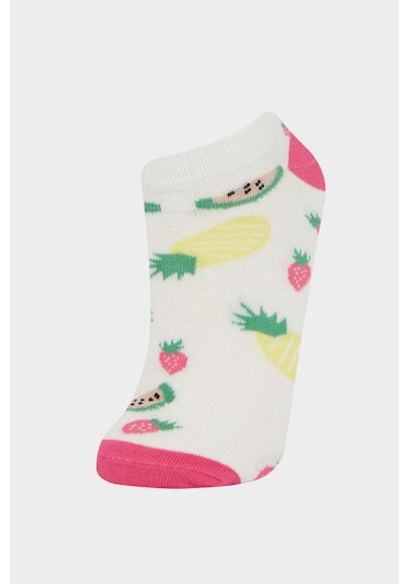 Defacto Kız Çocuk 5li Pamuklu Patik Çorap F7117a8nskr1 ÇoK Renkli