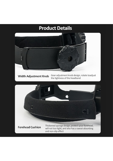 Geeksen Otomatik Işık Değiştiren Kaynak Maskesi Güneş Enerjili True Color Kaynak Kask Siyah