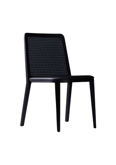 Martha Hazeranlı Ahşap Sandalye Siyah