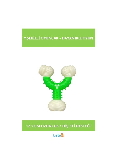 Dayanıklı Toksik Olmayan Y Şekilli Köpek Oyuncağı 12.5 Cm