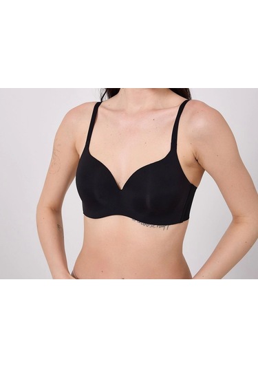 Freshness Msf02 Geniş Sırt Kuşaklı Lazer Kesim Sütyen Siyah