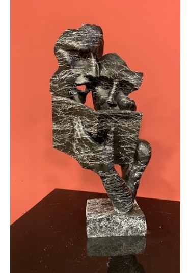 Kitap Okuyan Çift Heykel Biblo (506887748)