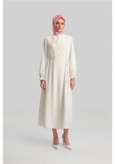 Armine Anvelop Elbise Ort9230 Ekru Krem