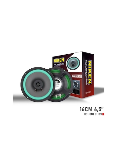 Niken Araç Hoparlörü Kolon 16cm 6,5inc 180watt Niken 2adet