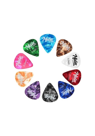 Pn-10 10'lu Gitar Penası Pena Kutusu Hediye 0.46mm,0.73mm,1.00mm