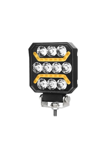 Oto Çalışma Lambası 4 İnç 12-24v Drl Sarı 2 Mod Flash Sis Farı