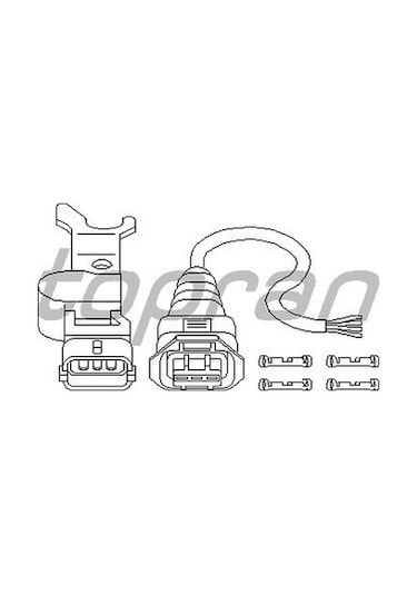 TOPRAN 207013001 Eksantrik Devir Sensörü Opel: Vectra B 1.8I 2.0I 16V/Opel: Omega B 2.0 16V
