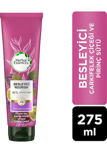 Herbal Essences Vegan Saç Bakım Kremi Besleyici Çarkıfelek Çiçeği ve Pirinç Sütü 275 ML