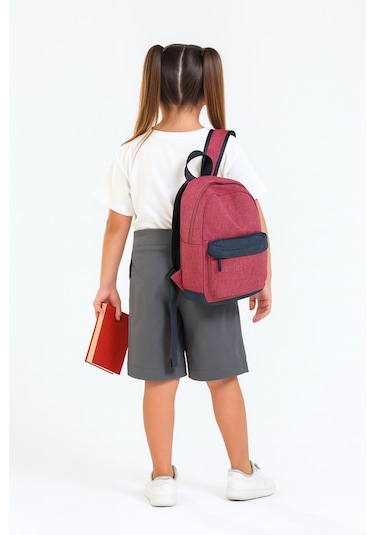 Kız Çocuk Beli İpli Okul Kaşkorse Şort Etek G2025-1 Gri