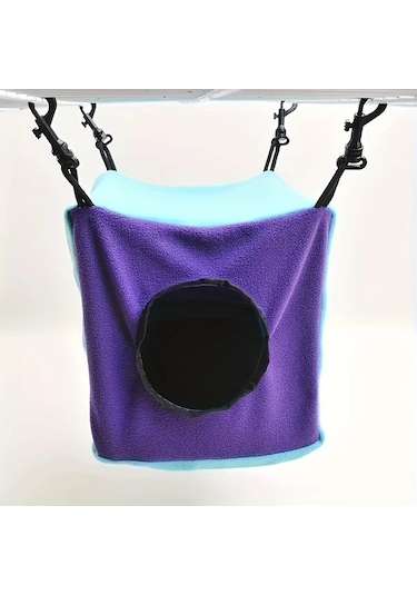 Elmpaly Mavi Mor Sıçan Sincap Sugar Glider Gine Domuzu Kuş Sıcak Yuva Küp Asılı Kafes