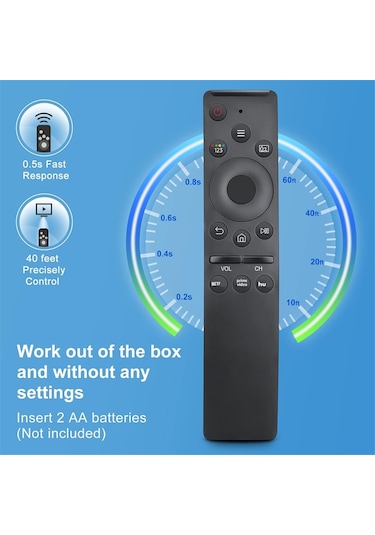 Crackedice Samsung Uyumlu Akıllı Tv Uzaktan Kumandası İçin 2 Adet Yedek Parça, Evrensel