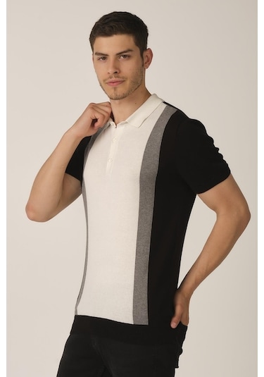 Alexander Gardi Alexandergardı Polo Yaka Erkek T-shirt E21-Eze Ts 35 Renk Bloklu