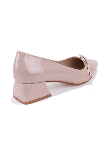 Dagoster Dza07-1274309 Bej Rugan Klasik Topuklu Kadın Ayakkabı Bej Rugan