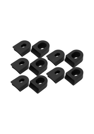 Geeroyoo Rısk Marka Silikon Bicycle Krank Koruması, Yumuşak Ve Esnek, Farklı Markalara Uyumlu, 5 Çift/poşet, Montaj Kolay, Karbon Siyah Siyah