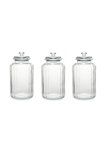 Paşabahçe 96394 Viva Cam Kavanoz - Cam Saklama Kabı 3 Lü 1500Cc