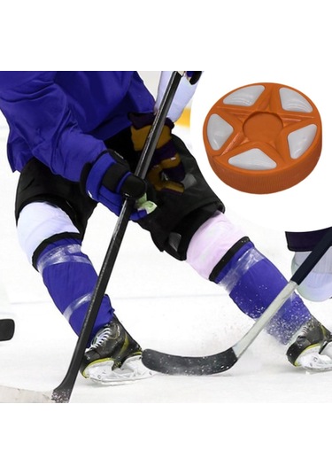 Homyl Buz Hokeyi Topu Açık Hava Yedek Oyun Sporları Turuncu Turuncu