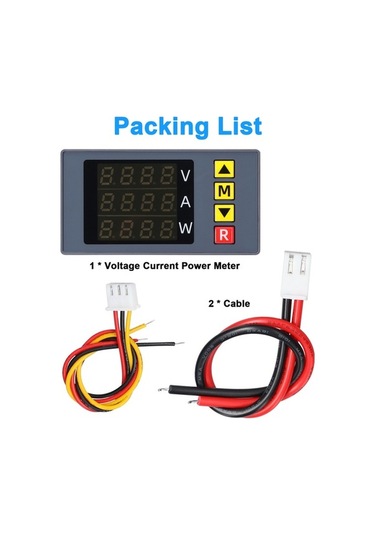 Trendooze Bm730 3 Fonksiyonlu Voltmetre - Akım, Güç Ölçer Ve Alarmlı Düşük/aşırı Voltaj