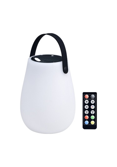 Güneş Enerjili Kamp Feneri Açık Hava Su Geçirmez Peyzaj+ Uzaktan Kumanda Beyaz