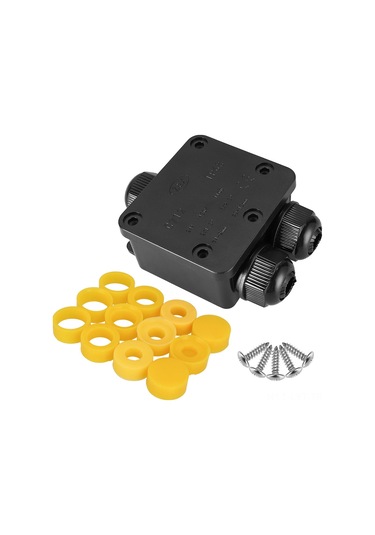 Youtek G712 Dış Mekan Kablolu Su Geçirmez Terminal Kutusu - Ip68 Koruyucu, 1 Giriş 2 Çıkışlı Abs/pc Malzeme, 10a Akım Kapasitesi