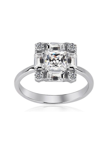 Gümüş Altın Kaplama Kare Taşlı Gümüş Yüzükler, Son Trend Tasarımlar Listesinde Jwlera.com A Hemen Tıkla Kampanyaları Kaçırma Gümüş - Rose Gold