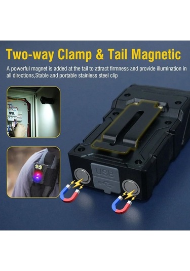 Dancemonkey Lumit 180 Dön. El Feneri, Çok Renkli, Kullanışlı Işıklı Fener Çok Renkli