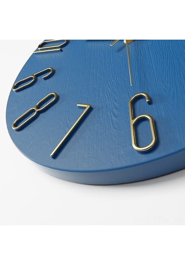 Tenfowee Küçük Ev Dekoru Zaman Takibi: 30cm 12 İnç Gül Desenli Pembe Duvar Saati - Pratik Ve Şık Evler İçin Haki