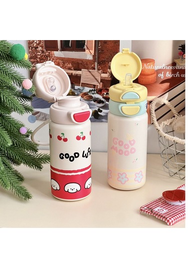 550ml Çift Katmanlı Kapak 316 Paslanmaz Çelik Termos Kabı MAvi