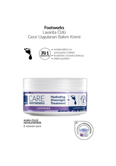 Footworks Lavanta Özlü Gece Uygulanan Bakım Kremi 150ml