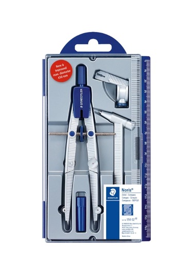 Staedtler Hassas Ayarlı Uzatma Ayaklı Metal Pergel Seti 3 Parça
