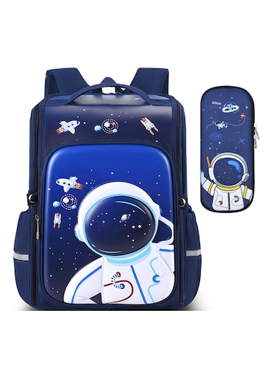 Ecoronicword Astronot Sırt Çantası İlkokul Çantası Kalem Kutusu