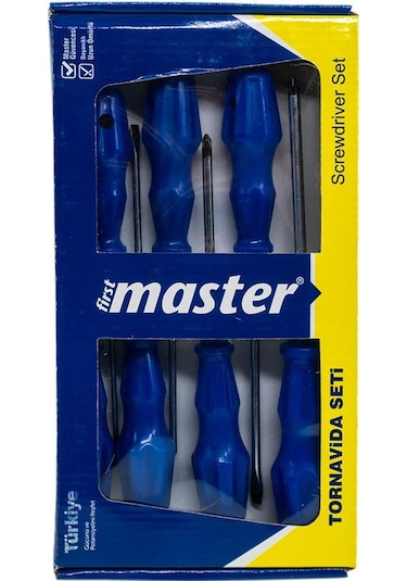 Master 505740 Düz/yıldız Manyetik Uçlu Tornavida Takımı 7 Parça