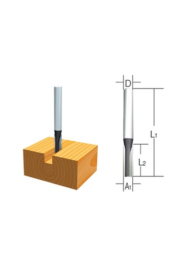 Makita D-09313 Freze Düz Kanal Bıçağı 20 Mm