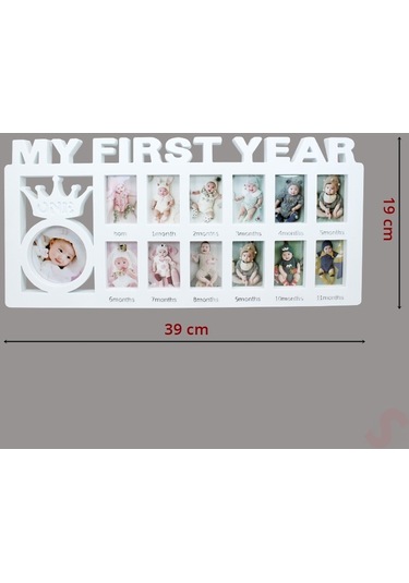 1 Yaş Resim Çerçevesi, 39cm X 19cm