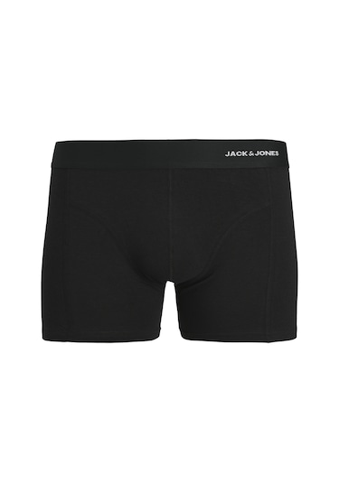 Jack & Jones Erkek 3'lü Bambu Boxer Paketi - Gabriel - 12291864 Siyah
