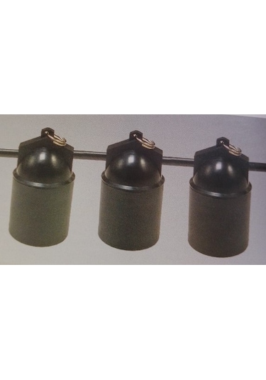 Dış Mekan Su Geçirmez E27 Duylu 10 Mt 9 Duy Bahçe Aydınlatma