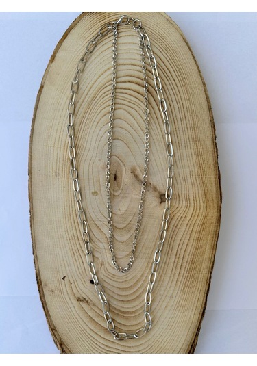 Paytak Moda Gümüş Rengi Zincir Kolye Unisex Zincir Kolye Pytkznckly239 Gümüş