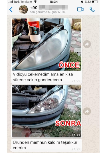 Kraftech Yeni Nesil Premium I Buharlı Araba Far Temizleme Ve Parlatma Seti -9 Parça Ürün