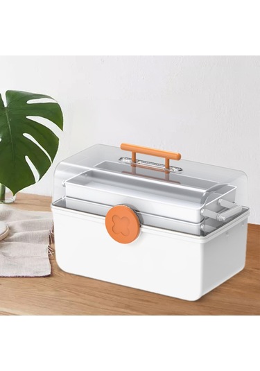 Suntek İlaç Saklama Kutusu Toz Geçirmez İlk Yardım Beyaz