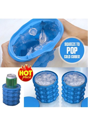 Cbtx Silikon + Pp Tasarruflu Buz Küpü Makinesi Buz Kovası, Boyut: 14.5 13 13cm