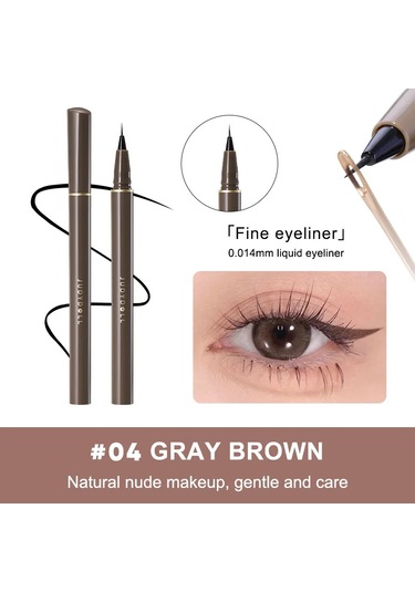 Judydoll Has Likit Eyeliner Kalemi, Ula İnce Uç, Su Geçirmez, Bulaşmaya Dayanıkl Gray Brown Dark Topaz