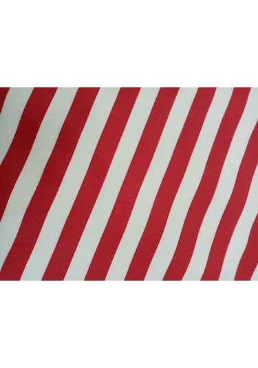 Hayat Home Çizgi Desen Lüks Duck Keten Kumaş