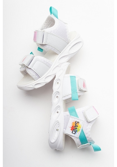 Mnpc Kız Çocuk Beyaz Işıklı Anatomik Hafif Spor Sandalet 24y3s98541 Beyaz