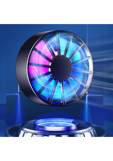 Kangvka Al06 Akıllı Telefon Ve Tablet Soğutucu - Manyetik Çekimli Hava Soğutma - Hızlı Soğuma - Düşük Gürültü - Siyah